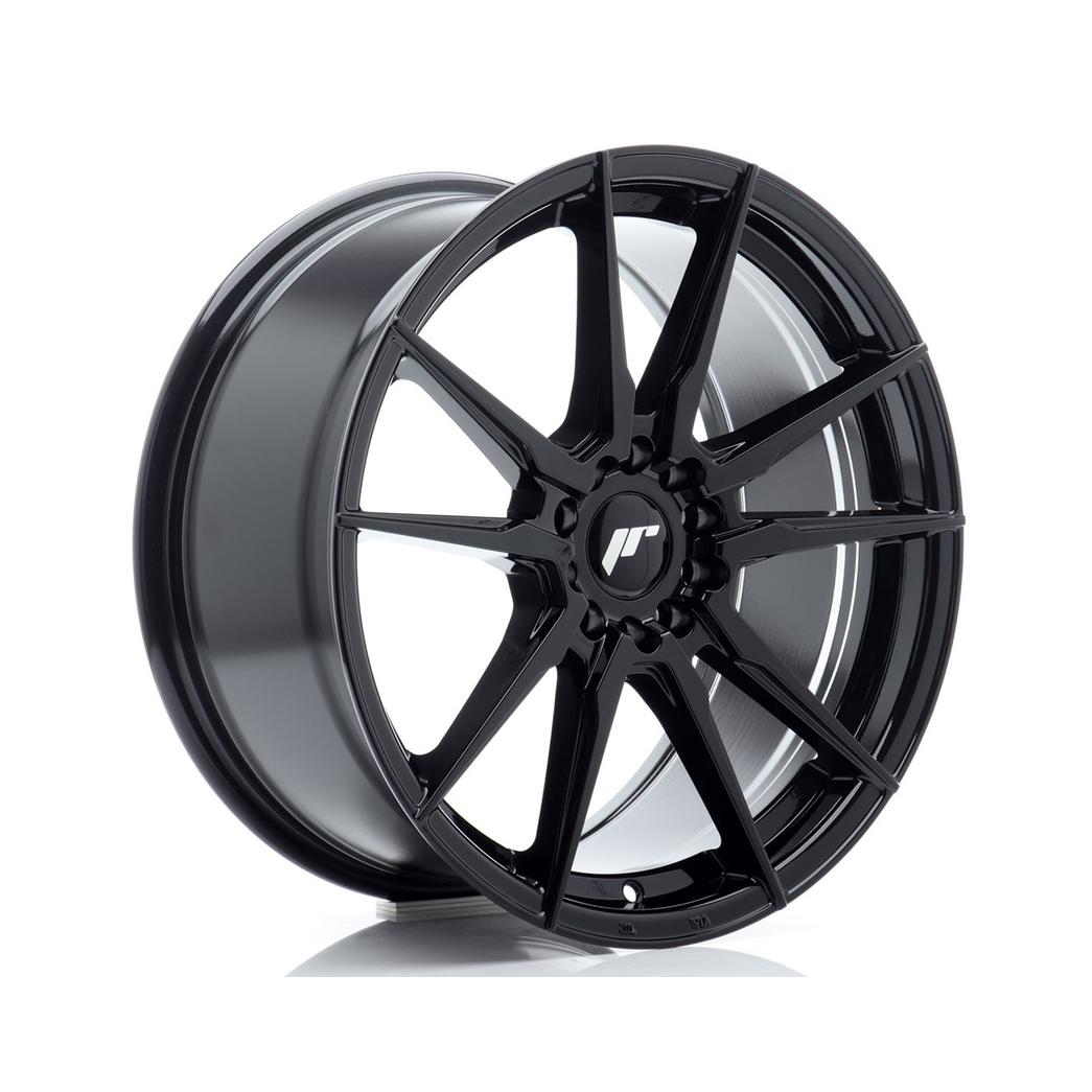 Japan Racing JR21 Alloy Wheel 18x8.5 ET45 5x112 5x114.3 Black 72.6mm CB