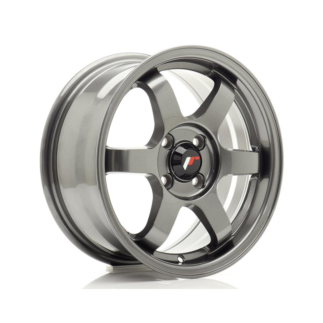 Japan Racing JR3 Alloy Wheel 15x7 ET25 4x100 Gun metal 67.1mm CB