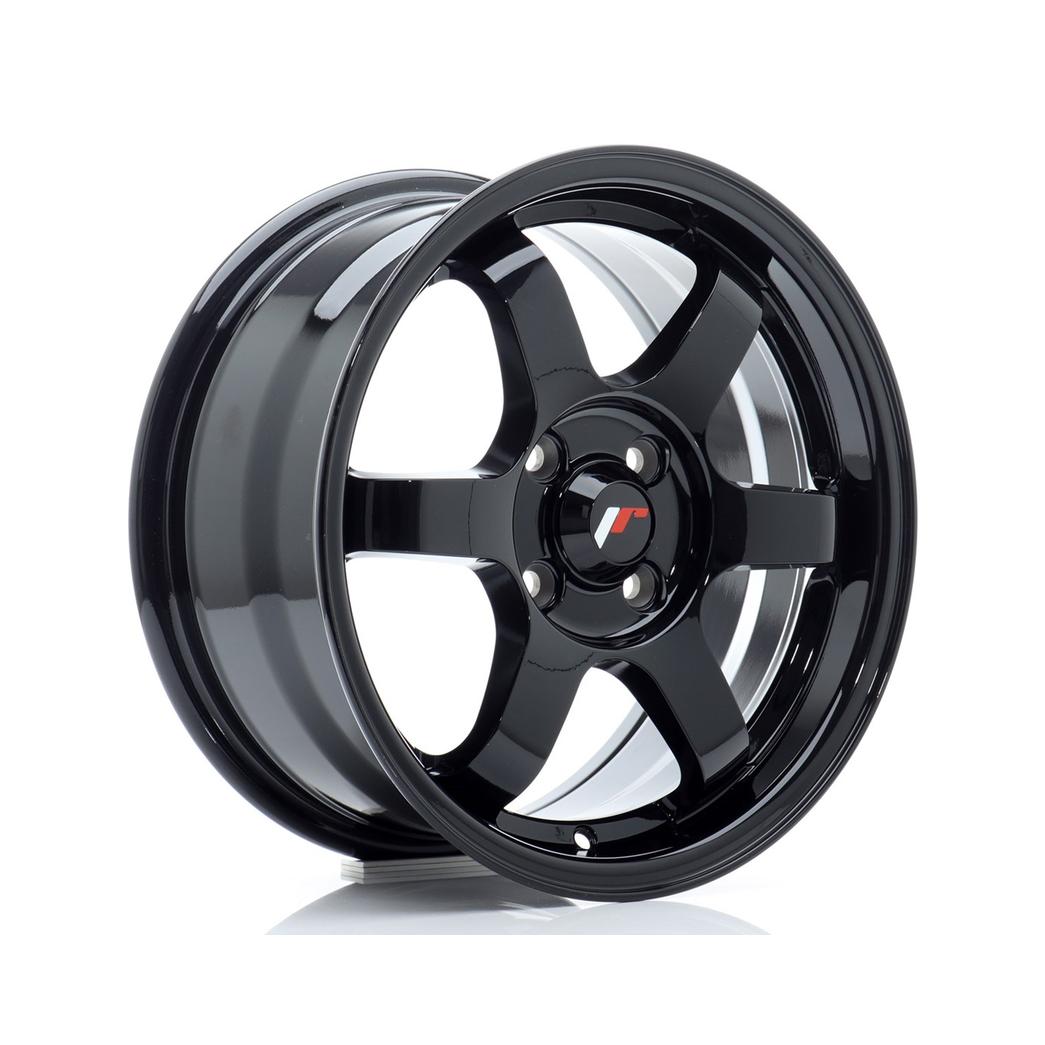 Japan Racing JR3 Alloy Wheel 15x7 ET40 4x100 Gloss Black 67.1mm CB