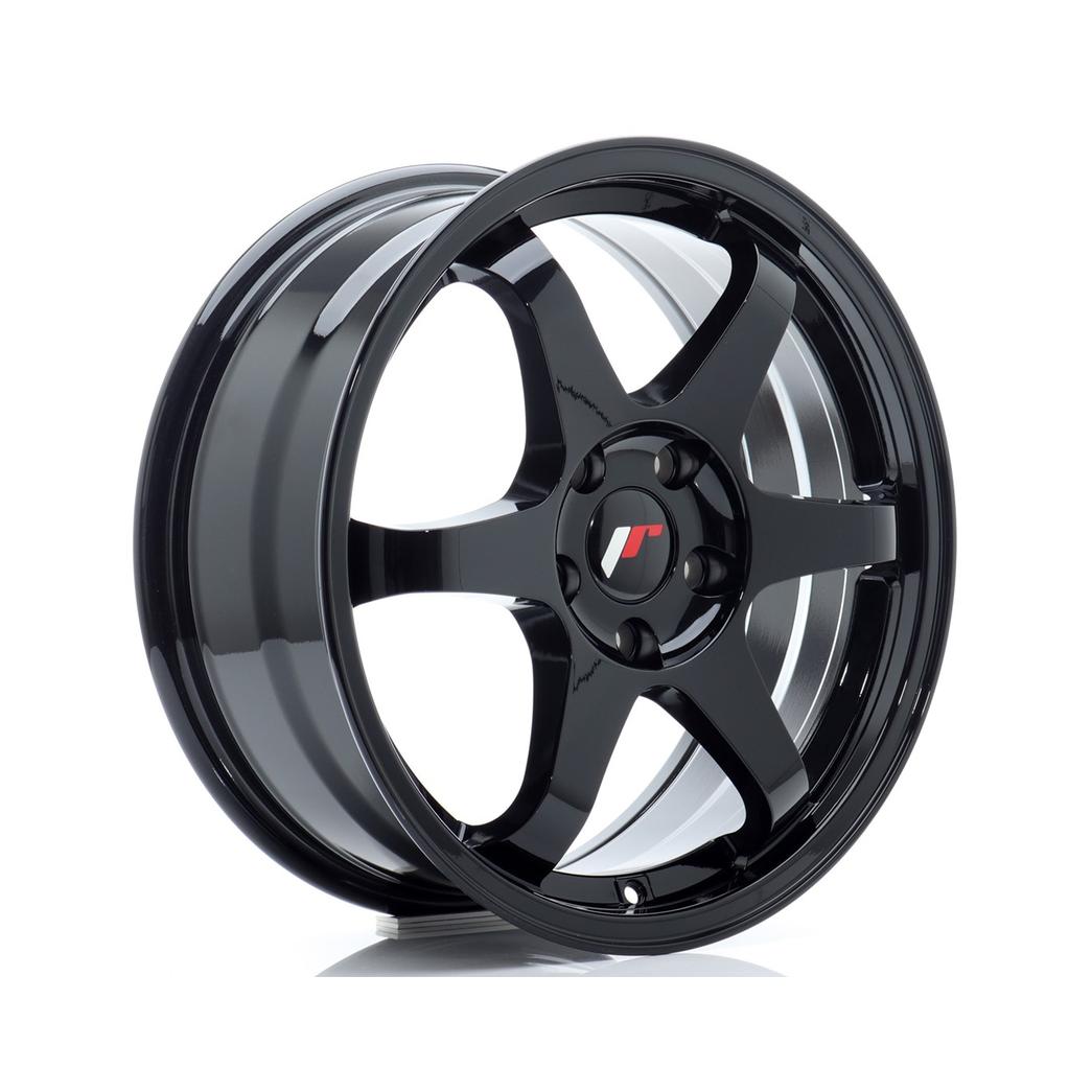 Japan Racing JR3 Alloy Wheel 17x7 ET40 4x100 Gloss Black 67.1mm CB