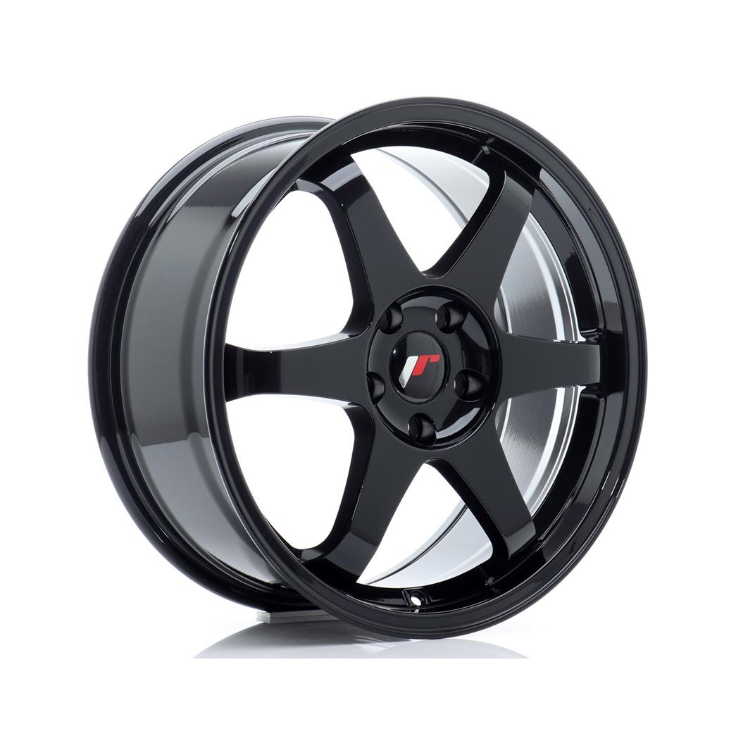 Japan Racing JR3 Alloy Wheel 18x8 ET40 5x114.3 Gloss Black 67.1mm CB