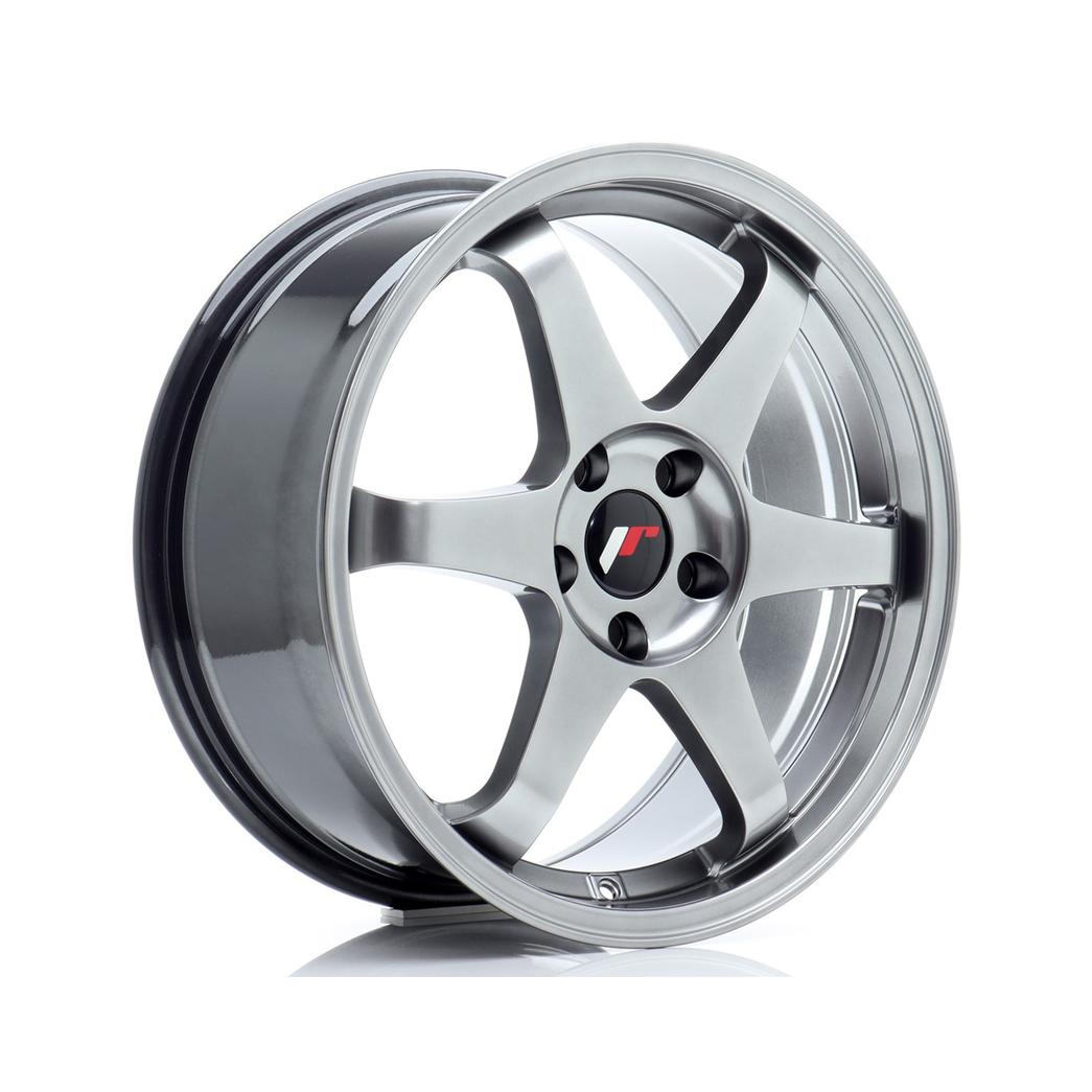 Japan Racing JR3 Alloy Wheel 18x8 ET40 5x114.3 Hyper Black 67.1mm CB