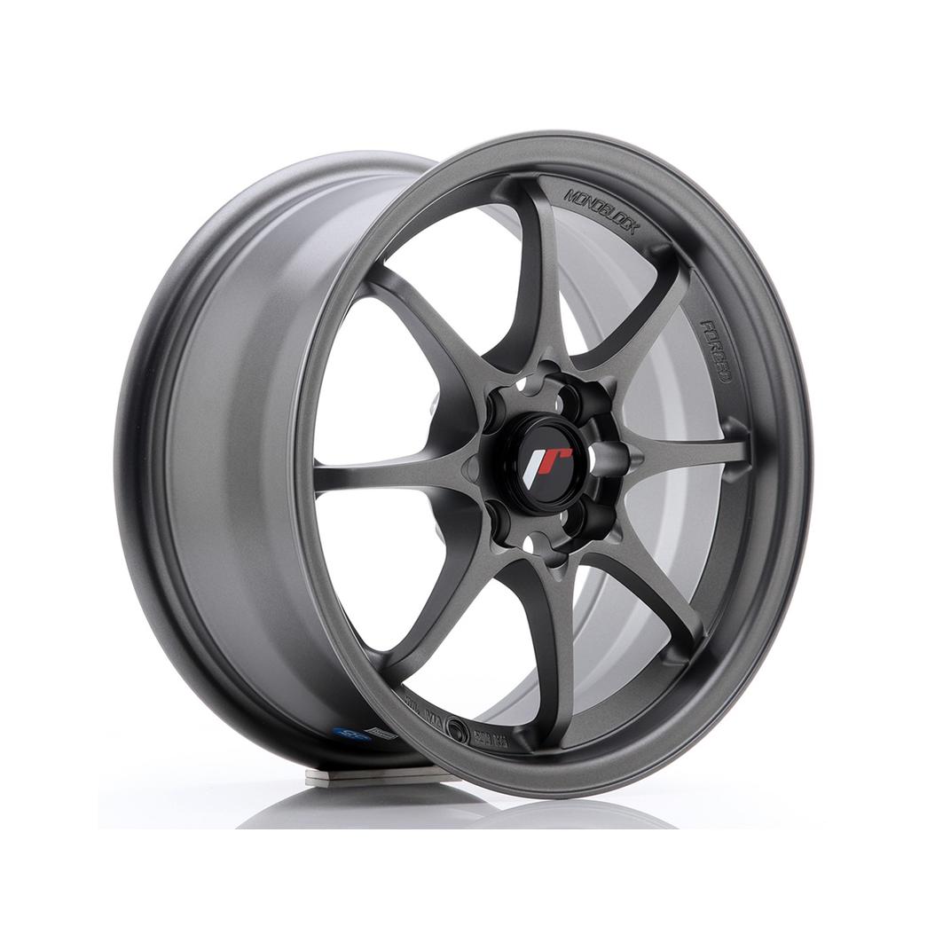 Japan Racing JR5 Alloy Wheel 15x7 ET35 4x100 Gun Metal Machined 73.1mm CB