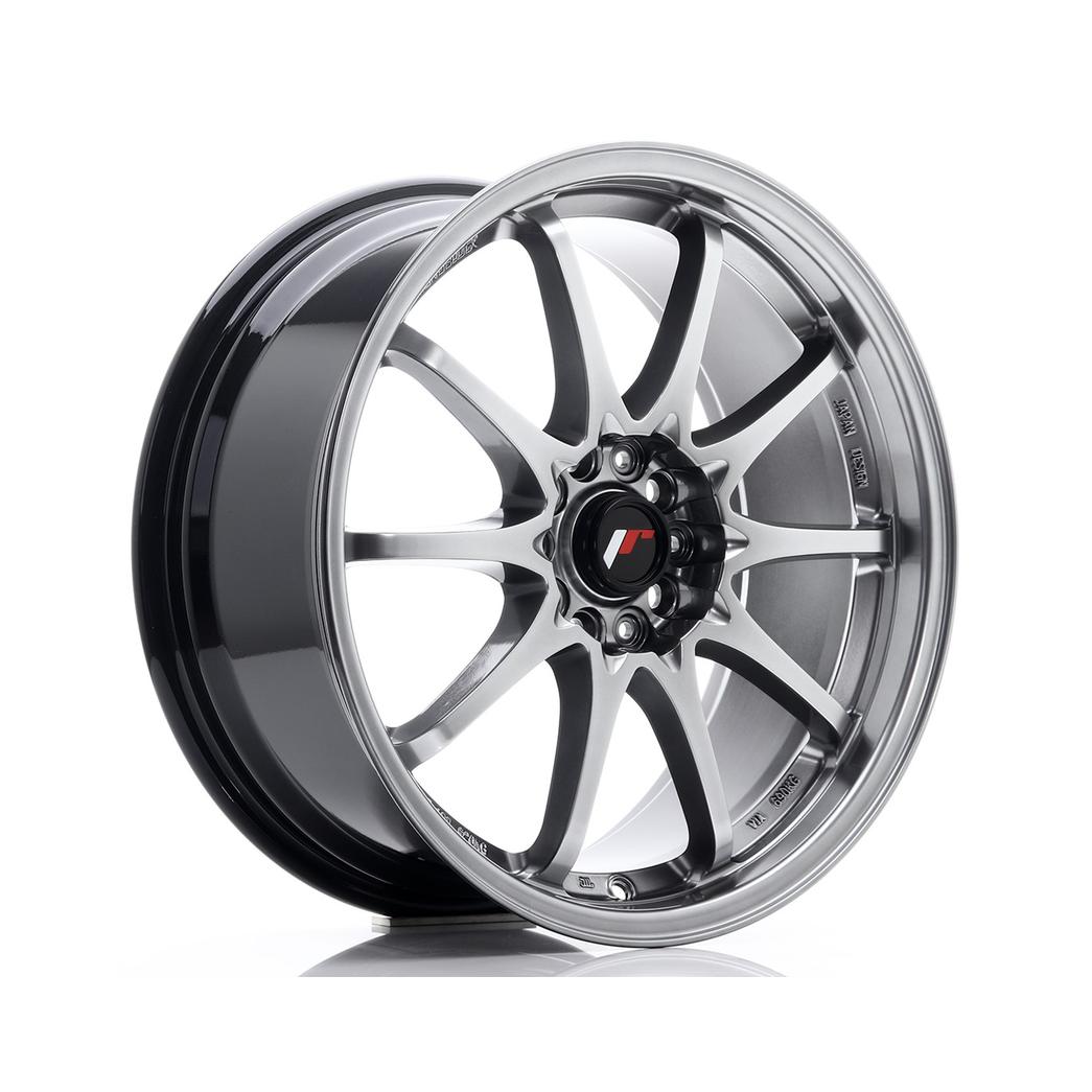 Japan Racing JR5 Alloy Wheel 18x8 ET35 5x100 Hyper Black 67.1mm CB