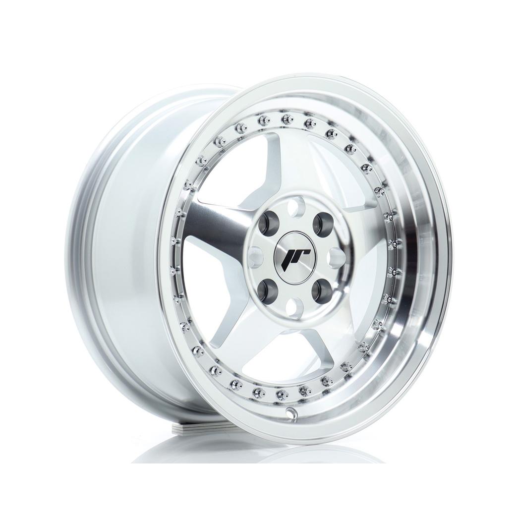 Japan Racing JR6 Alloy Wheel 15x7 ET25 4x108 Silver 65.1mm CB