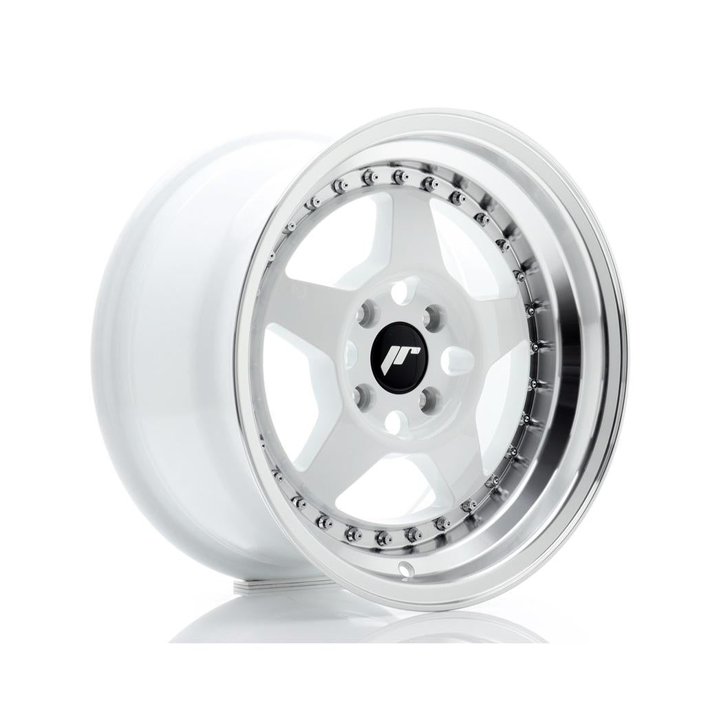 Japan Racing JR6 Alloy Wheel 15x8 ET25 4x100 White 67.1mm CB
