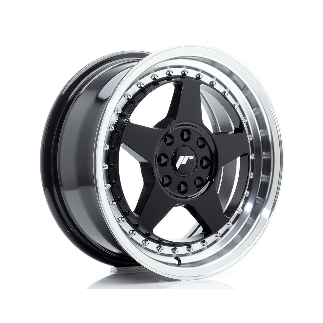 Japan Racing JR6 Alloy Wheel 16x7 ET25 4x100 4x108 Black 67.1mm CB