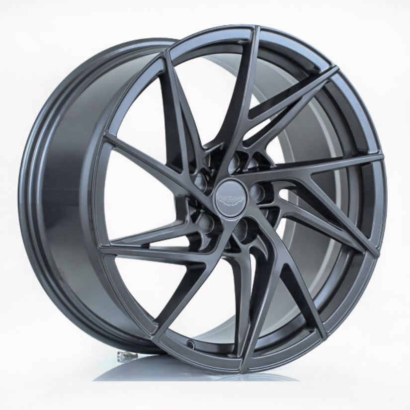 JUDD Model Two Alloy Wheel 20x8.5 ET20 TO 45 5x108 Satin Gunmetal 72.6mm CB