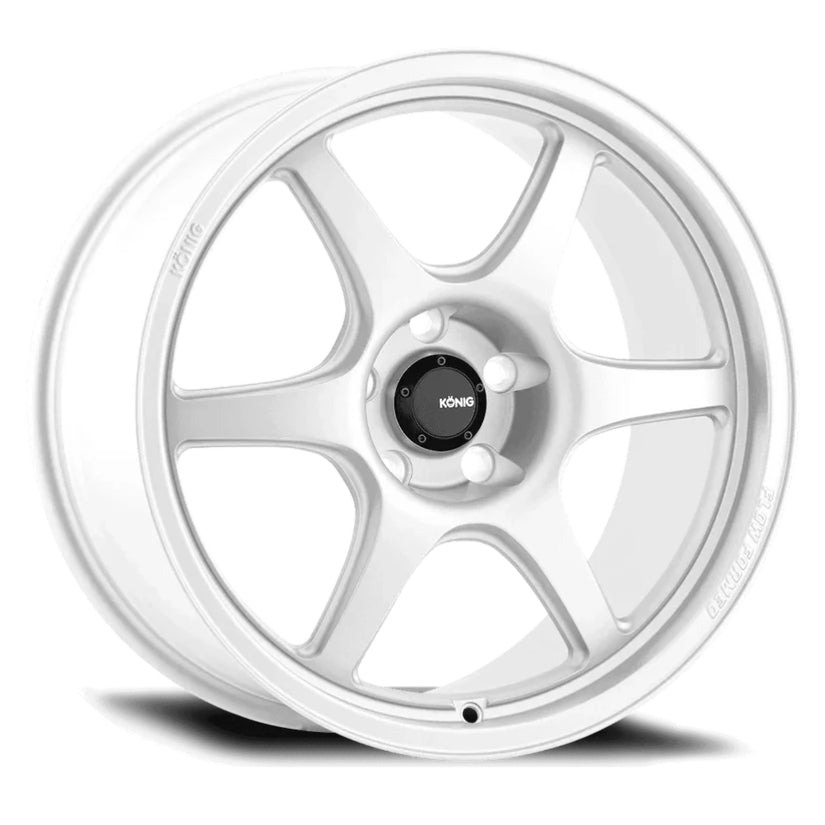 Konig Hexaform Alloy Wheel 18x10.5 ET18 5x114.3 Gloss White 73.1mm CB