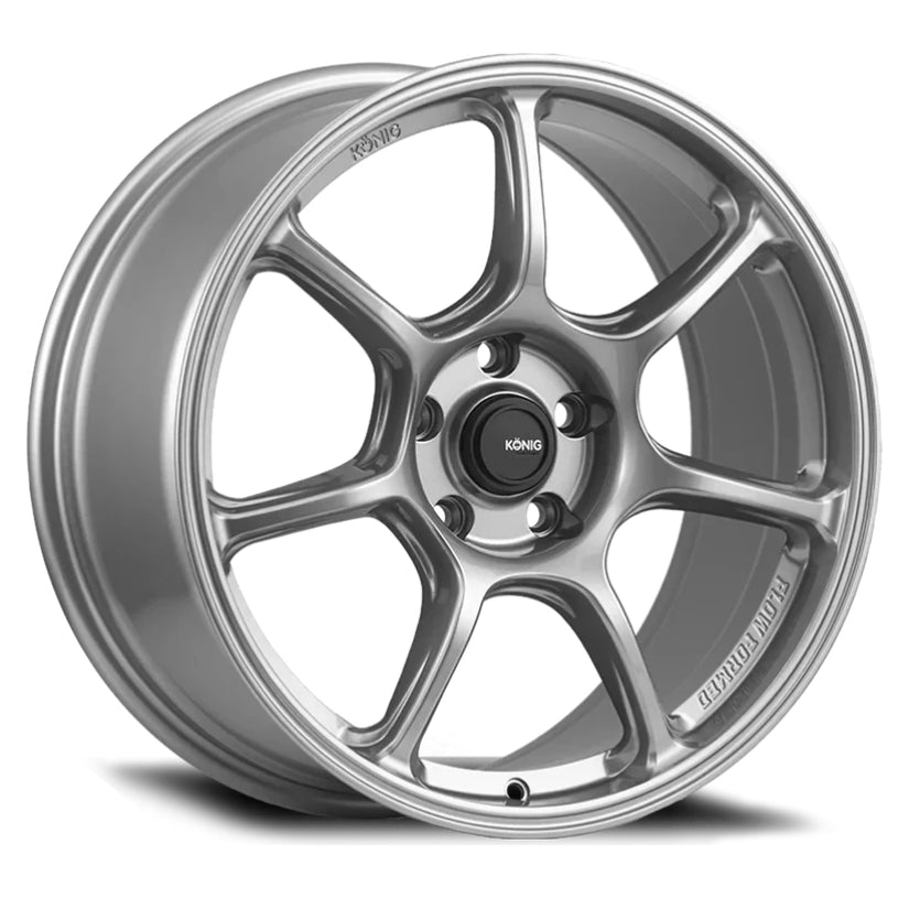 Konig Ultragram Alloy Wheel 17x8 ET45 4x100 Titanium Metallic 73.1mm CB