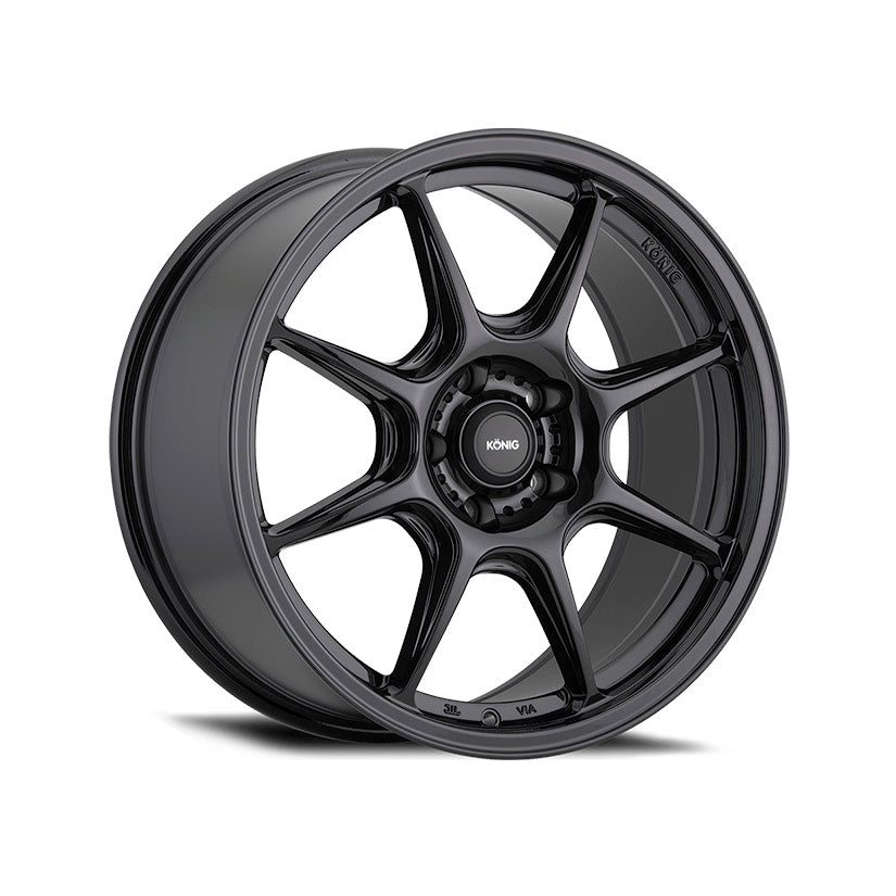 Konig Lockout Alloy Wheel 18x8.5 ET43 5x100 Gloss Black 73.1mm CB