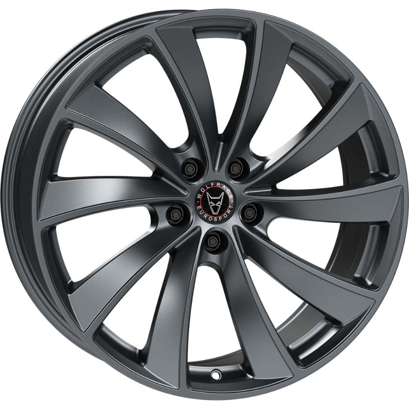 Wolfrace Eurosport TUV Lugano Alloy Wheel 19x8.5 ET40 5x120 Steel Grey Matt 64.2mm CB