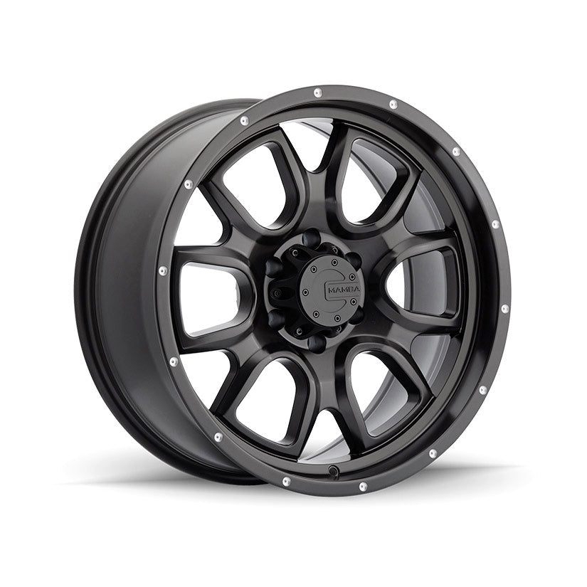 Mamba M19 Alloy Wheel 15x8 ET13 5x114.3 Matte Black With Drill Holes 71.5mm CB