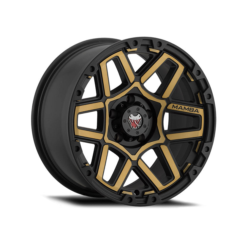Mamba M23 Alloy Wheel 20x9 ET-12 6x139.7 Matte Black With Bronze Face 106.1mm CB