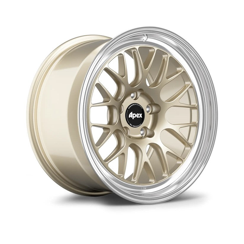Apex ML-10RT Alloy Wheel 18x11 ET38 5x120 Gloss Motorsport Gold With Machined Lip 70.3mm CB