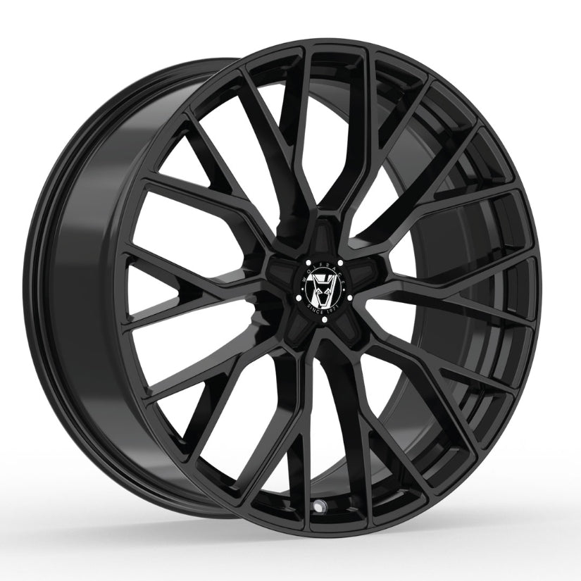 Wolfrace 71 Munich GTR Alloy Wheel 19x8.5 ET45 5x112 Gloss Raven Black 110mm CB