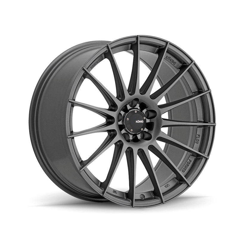 Konig Rennform Alloy Wheel 18x9 ET45 5x112 Matte Grey 66.56mm CB