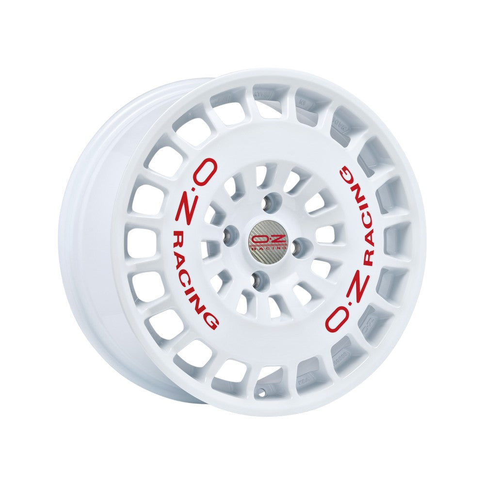 OZ Sport RR40 Alloy Wheel 17x7.5 ET45 5x114.30 Race White Red Lettering 75mm CB