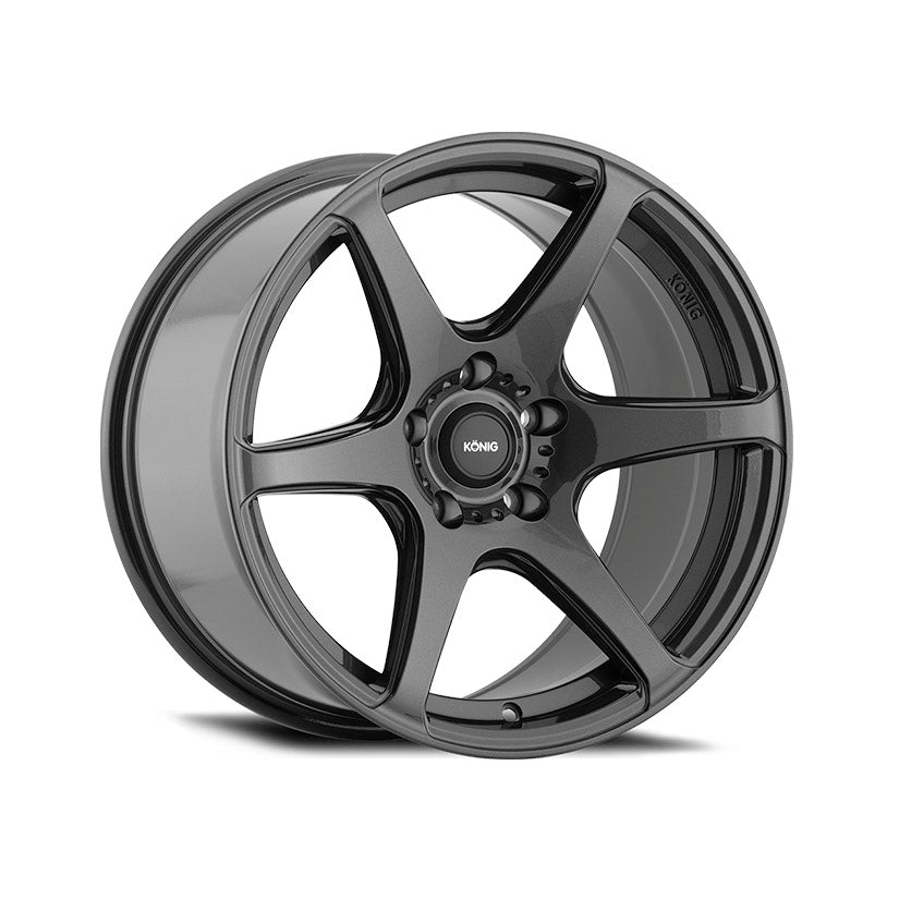Konig Tandem Alloy Wheel 18x8 ET35 5x114.3 Gloss Graphite 73.1mm CB