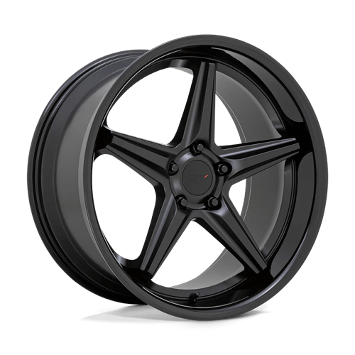 TSW LAUNCH Alloy Wheel 19x8.5 ET40 5x114 Matt Black With Gloss Black Lip 76.1mm CB