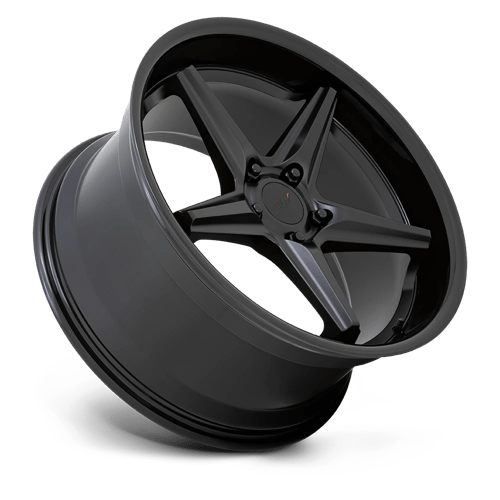 TSW LAUNCH Alloy Wheel 20x10 ET40 5x114 Matt Black With Gloss Black Lip 76.1mm CB