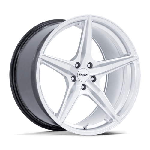 TSW TW007 ESPRIT Alloy Wheel 18x8.5 ET42 5x112 Hyper Silver With Machined Face 66.56mm CB