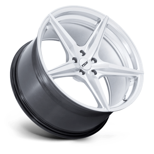 TSW TW007 ESPRIT Alloy Wheel 18x9.5 ET22 5x112 Hyper Silver With Machined Face 66.56mm CB