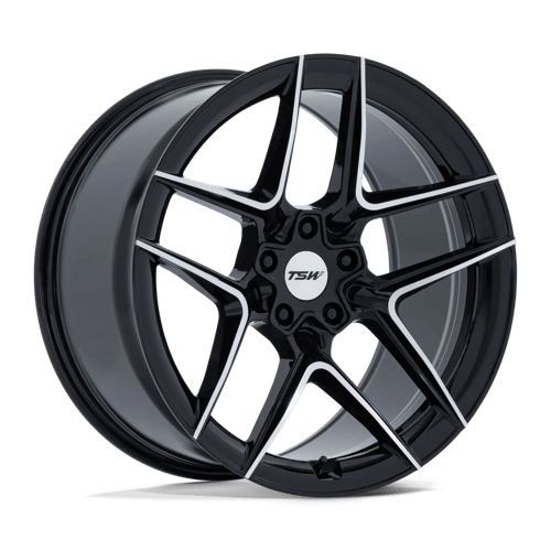 TSW TW008 SLIPSTREAM Alloy Wheel 19x9.5 ET40 5x112 Gloss Black With Machined Face 66.56mm CB