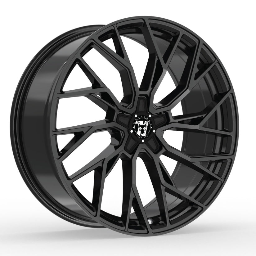 Wolfrace 71 Voodoo Alloy Wheel 20x8.5 ET38 5x112 Gloss Raven Black 110mm CB