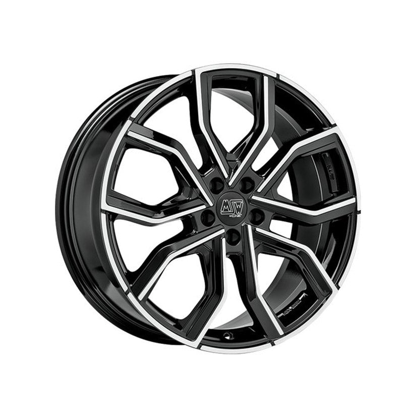MSW Urban Cross 41 Alloy Wheel 20x10 ET45 5x112 Gloss Black Full Polished 73mm CB