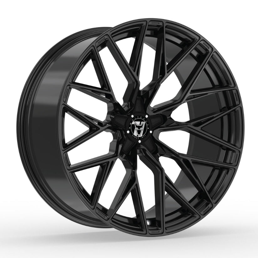 Wolfrace 71 Wolfsburg GTR Alloy Wheel 20x8.5 ET40 5x108 Gloss Raven Black 110mm CB