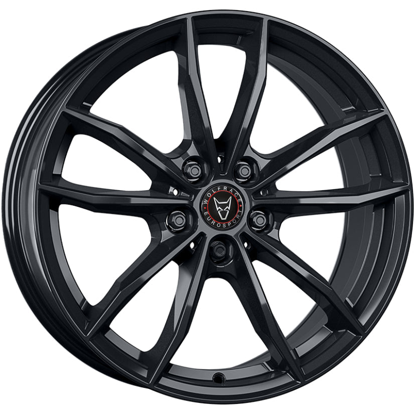 Wolfrace Eurosport TUV X12 Alloy Wheel 19x8 ET30 5x112 Diamond Black 66.5mm CB