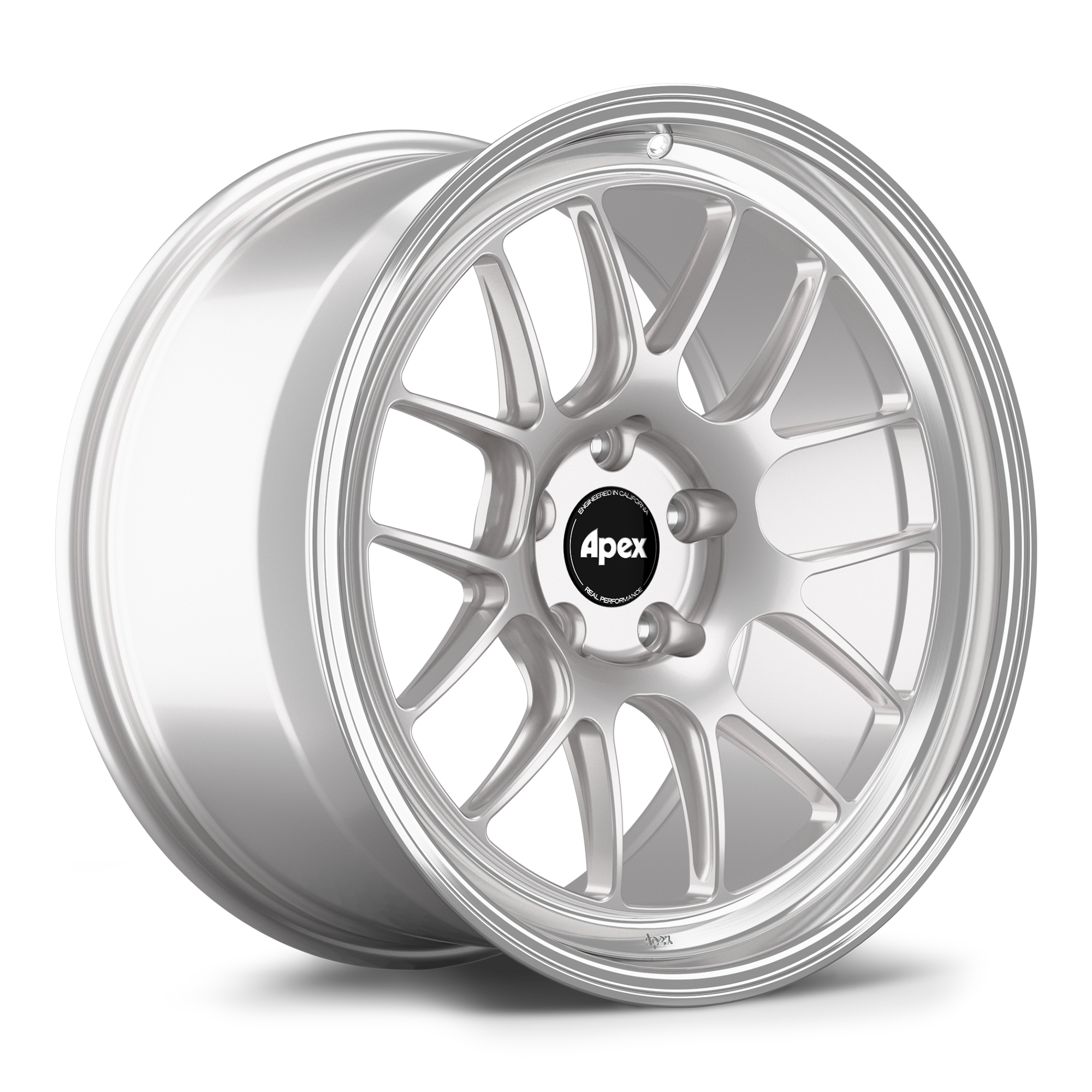 Apex ML-7RT Forged Alloy Wheel 19x11 ET44 5x120mm - Machined Lip - Race Silver 72.56mm CB