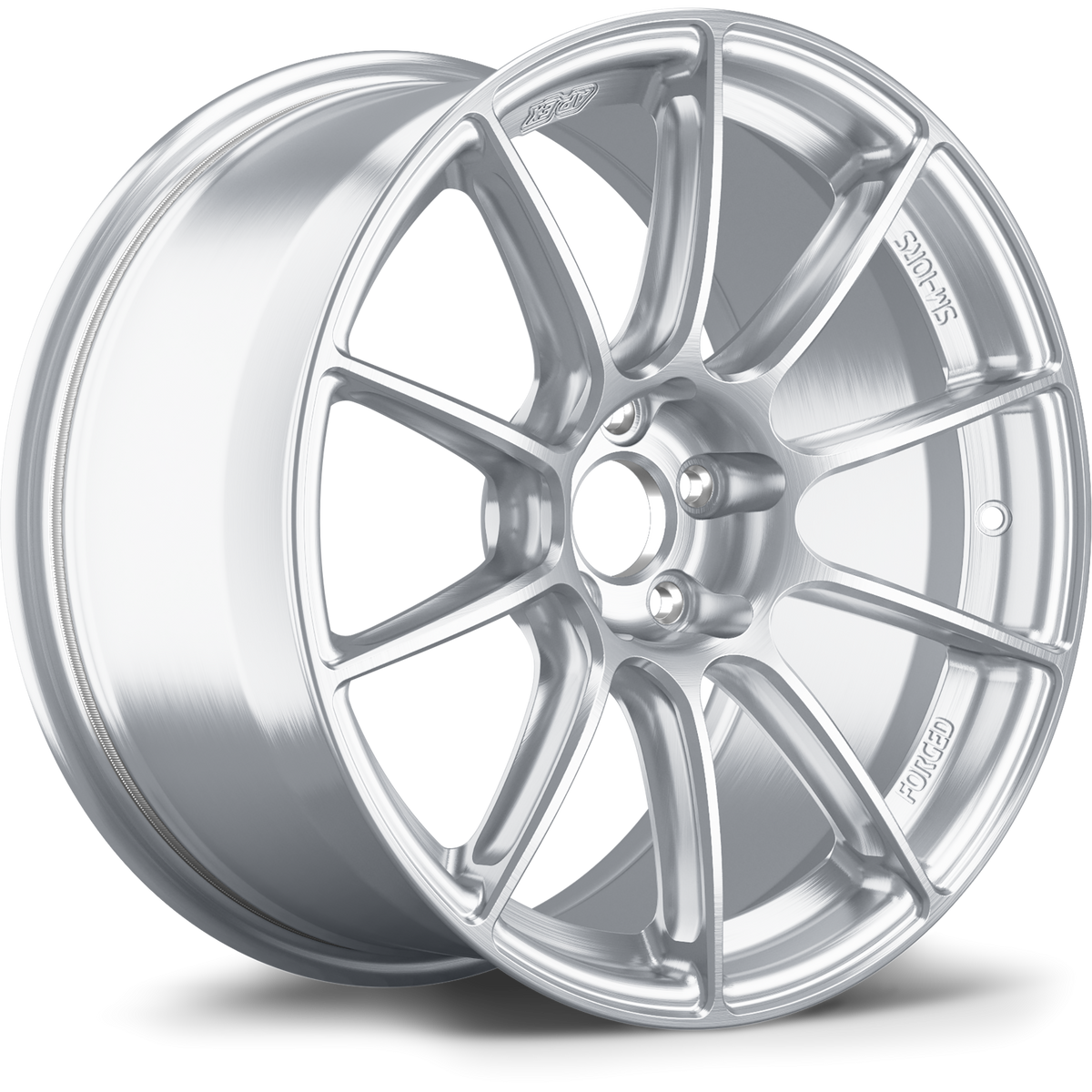 Apex SM-10RS Forged Alloy Wheel 17x9 ET35 5x100 Brushed Clear 56.1mm CB