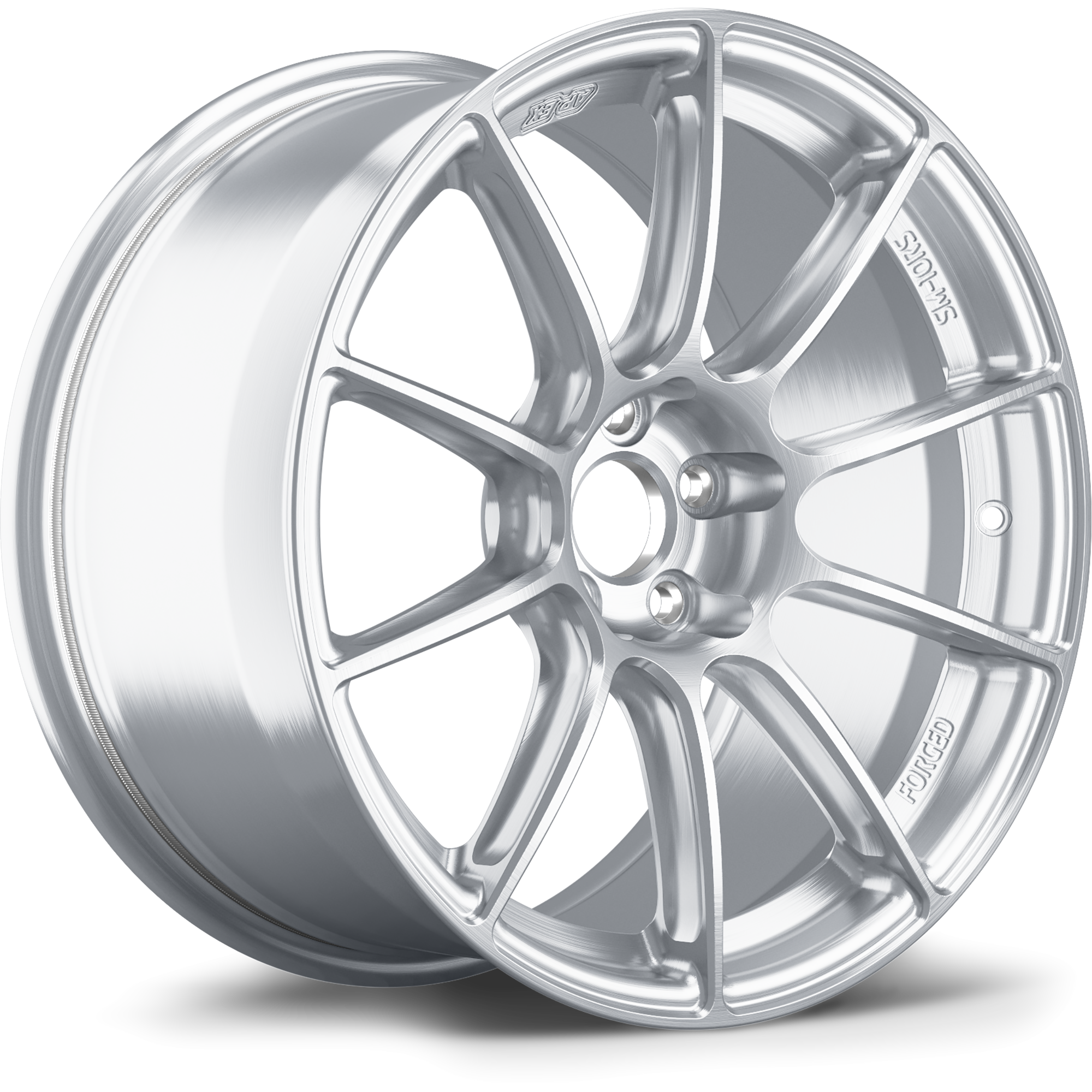 Apex SM-10RS Forged Alloy Wheel 17x9 ET48 5x100 Brushed Clear 56.1mm CB