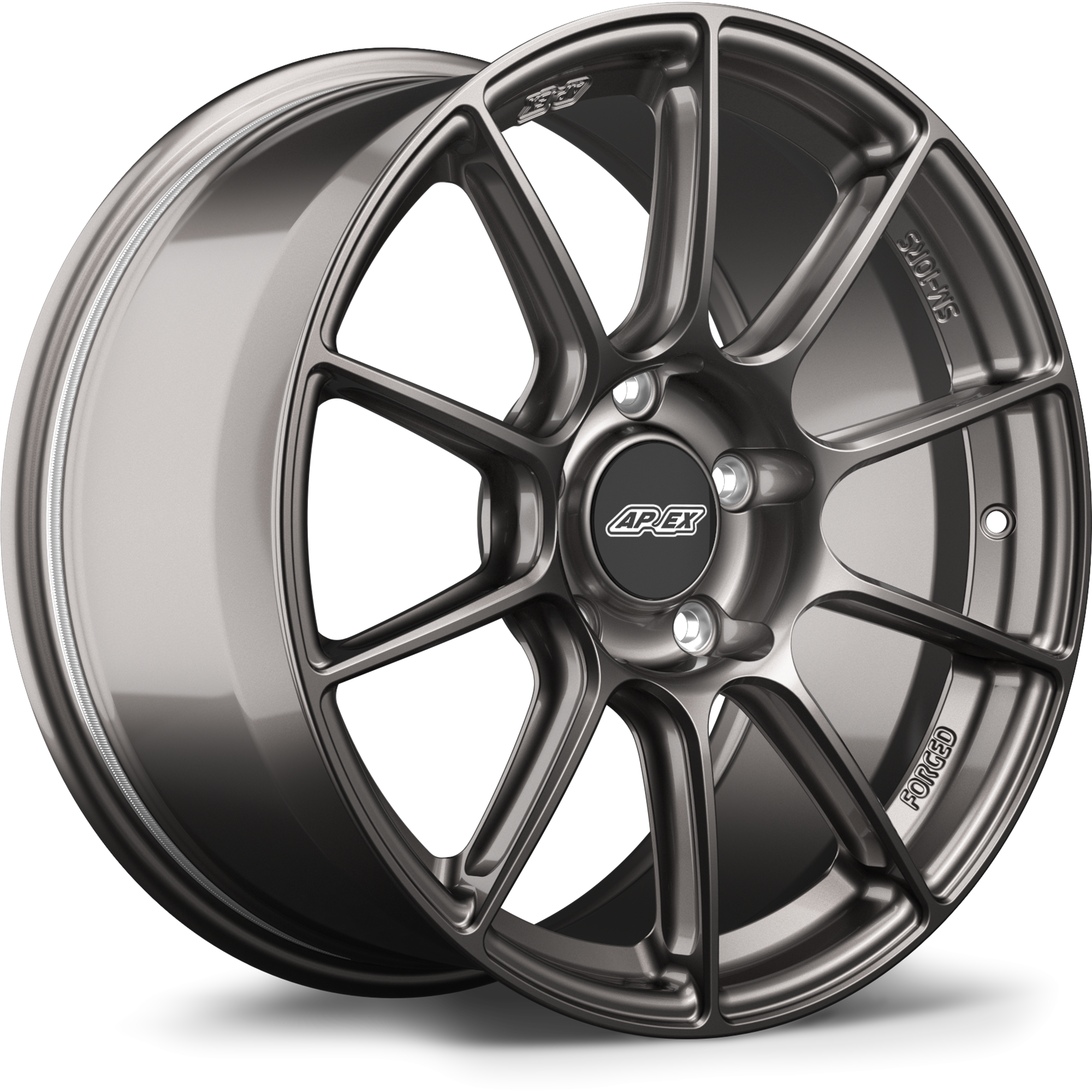 Apex SM-10RS Forged Alloy Wheel 18x9.5 ET53 5x120 Anthracite 64.1mm CB