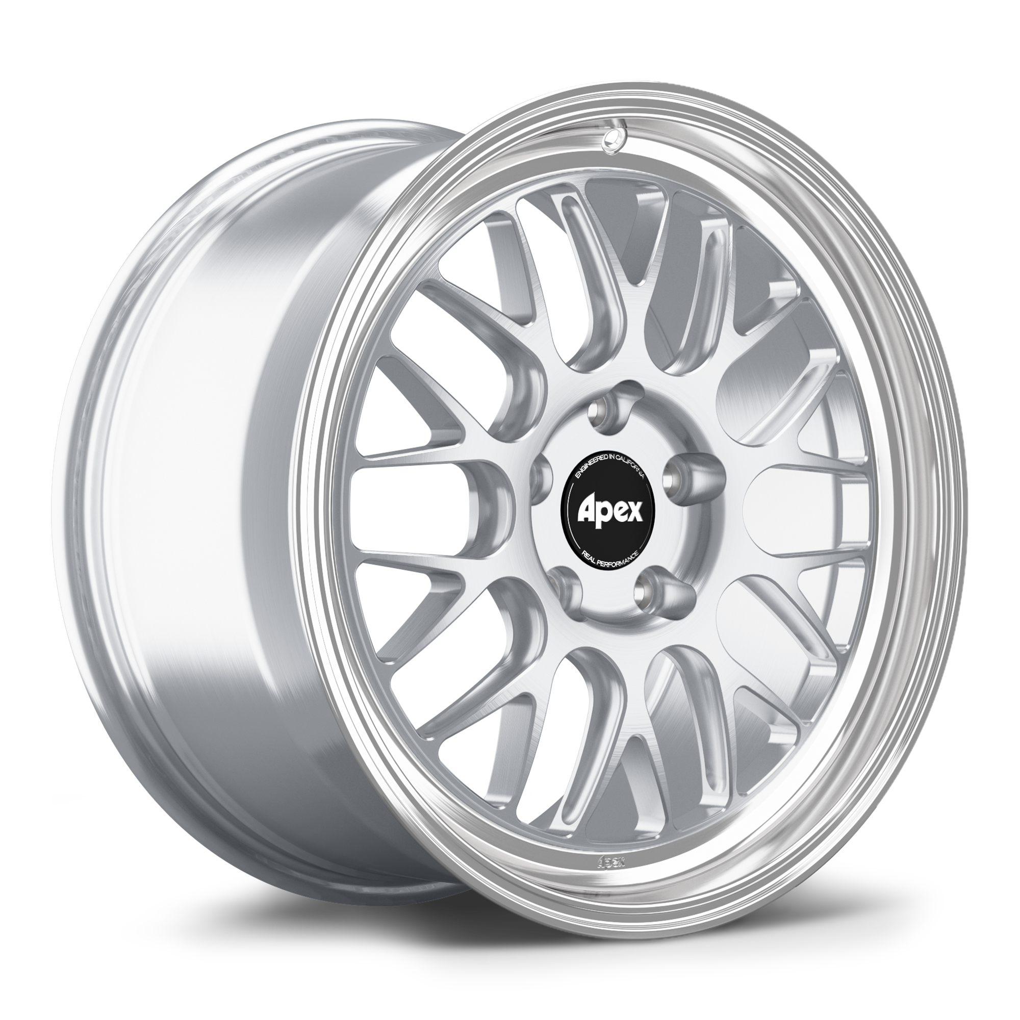 Apex ML-10RT Alloy Wheel 18x9.5 ET58 5x120 72.56mm CB Brushed Clear - Machined Lip