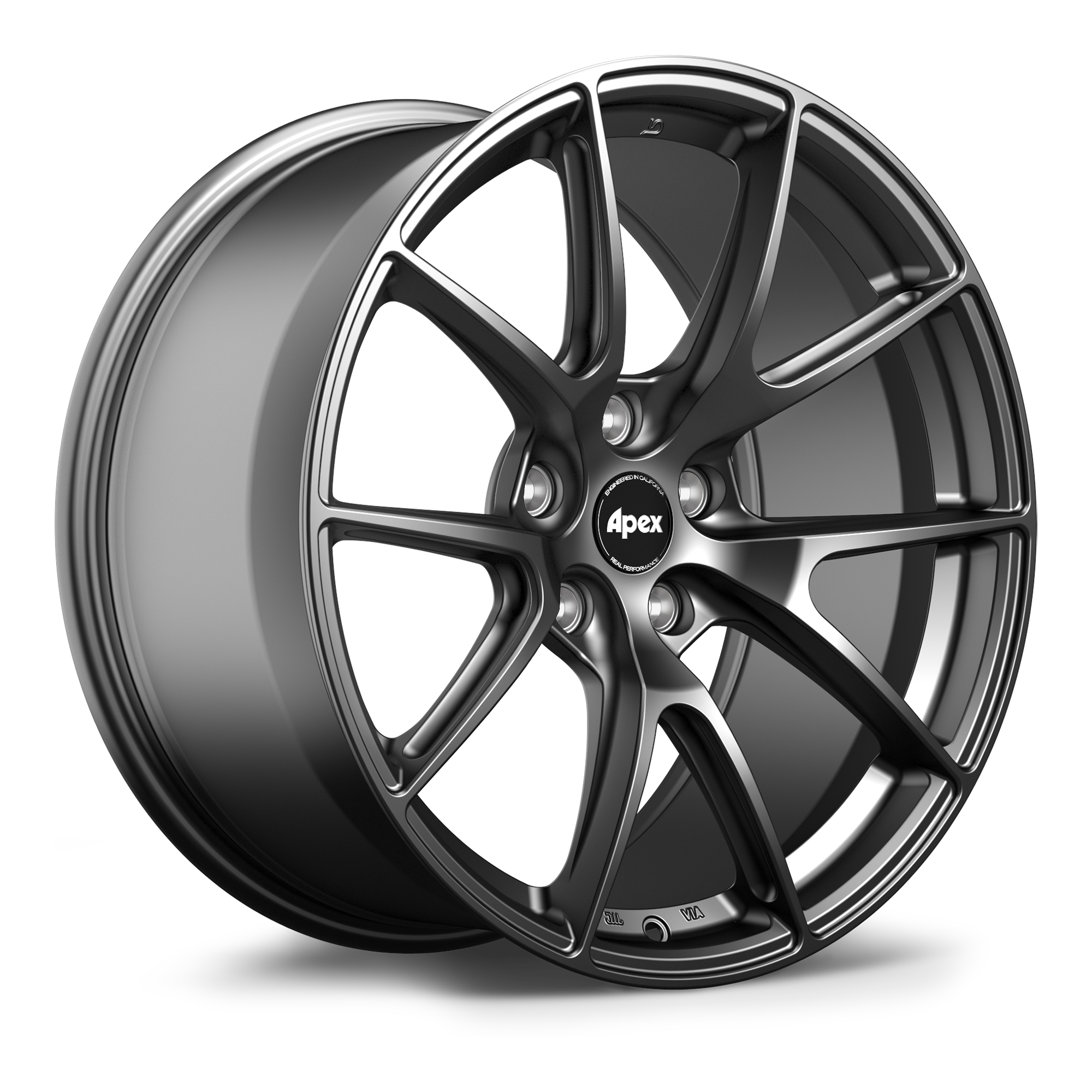 Apex VS-5 Alloy Wheel 19x10.5 ET45 5x120 Satin Black 72.56mm CB