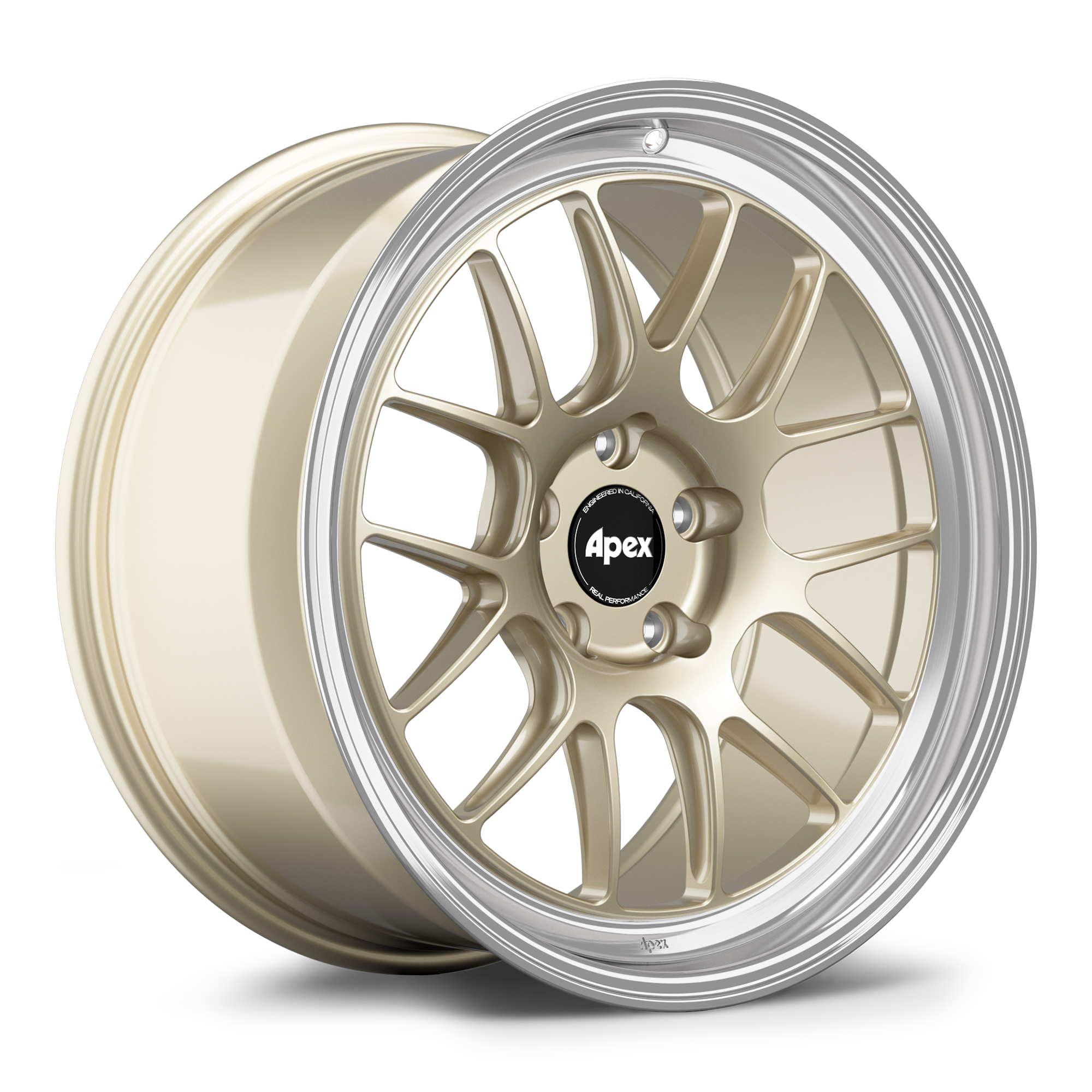 Apex ML-7RT Forged Alloy Wheel 19x12 ET63 5x130mm - Machined Lip - Gloss Motorsport Gold 71.6mm CB