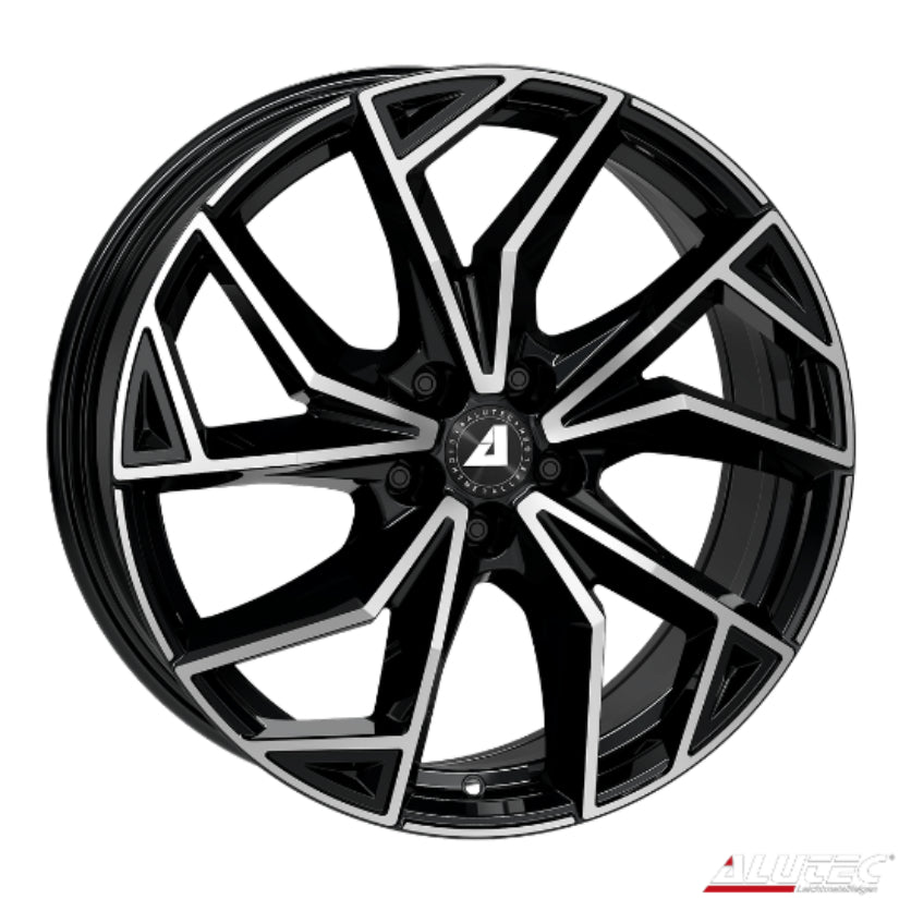 ALUTEC ADX.02 Alloy Wheel 17x7 ET38 5x100 Diamond Black Polished 57.1mm CB