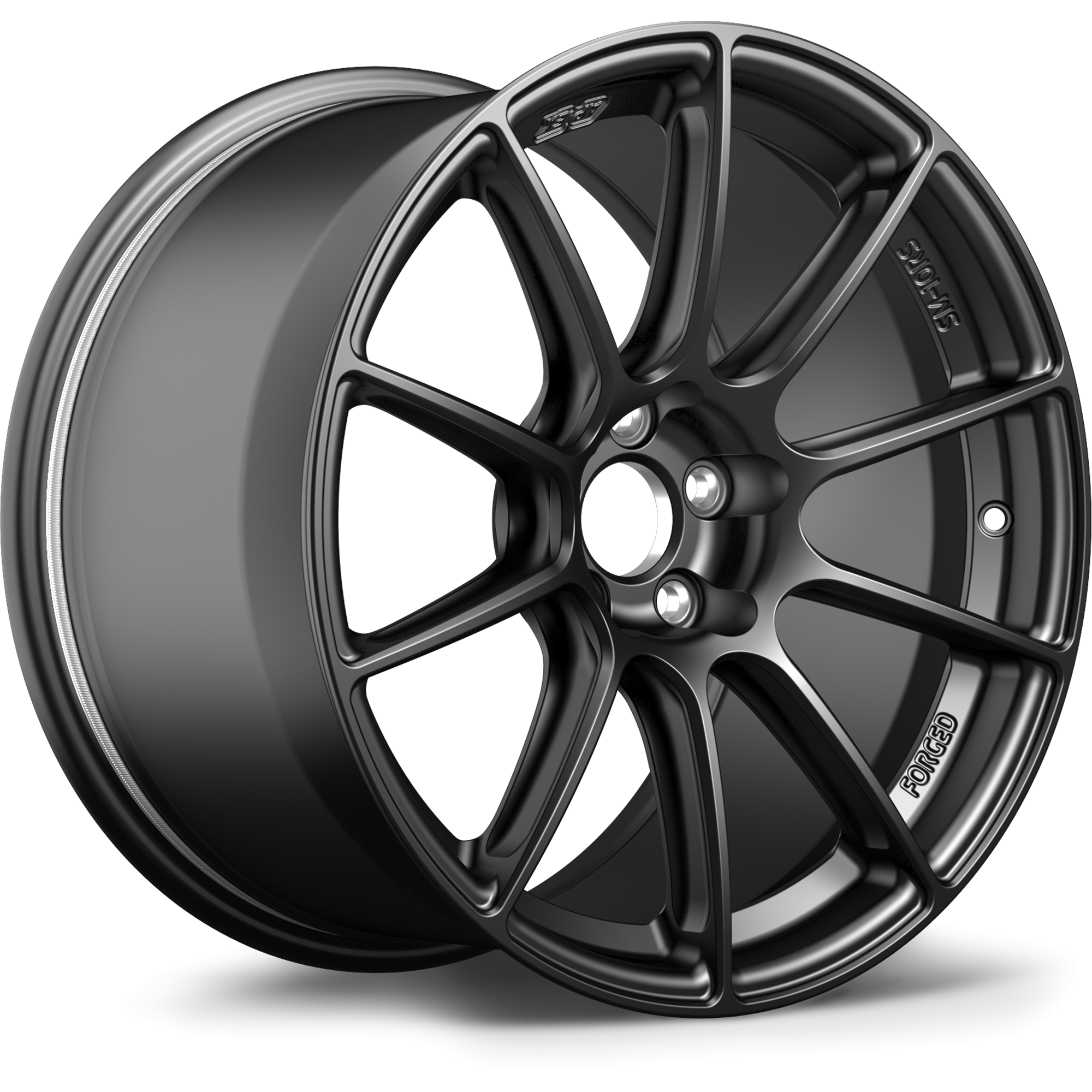 Apex SM-10RS Forged Alloy Wheel 17x8 ET40 5x100 Satin Black 56.1mm CB