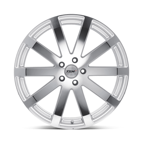 TSW BROOKLANDS Alloy Wheel 19x9.5 ET45 5x120 Silver With Mirror Cut Face 76.1mm CB