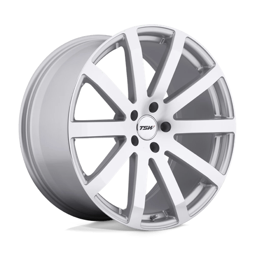 TSW BROOKLANDS Alloy Wheel 19x8 ET35 5x100 Silver With Mirror Cut Face 72.1mm CB