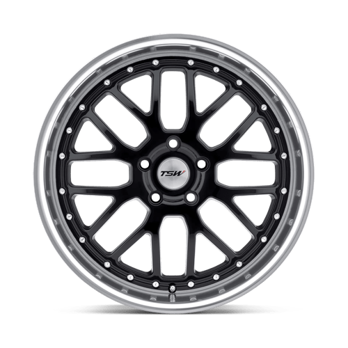 TSW VALENCIA Alloy Wheel 20x10 ET20 5x120 Gloss Black With Mirror Cut Lip 76.1mm CB