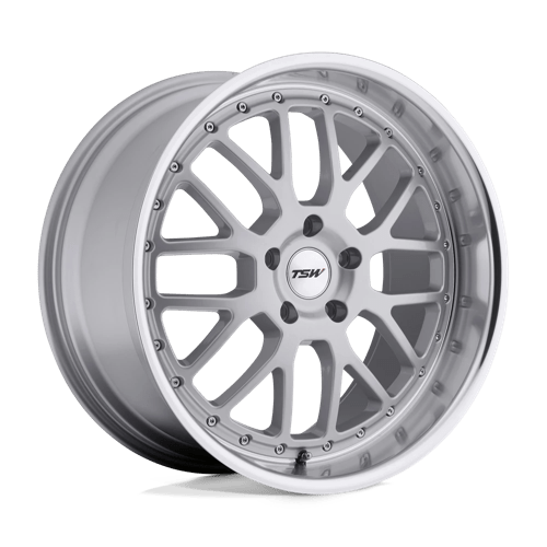 TSW VALENCIA Alloy Wheel 20x10 ET20 5x120 Silver With Mirror Cut Lip 76.1mm CB