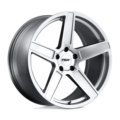 TSW ASCENT Alloy Wheel 17x8 ET35 5x120 Matt Titanium Silver 76.1mm CB