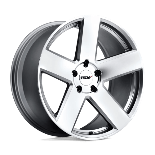 TSW BRISTOL Alloy Wheel 18x9.5 ET20 5x114 Silver With Mirror Cut Face 76.1mm CB