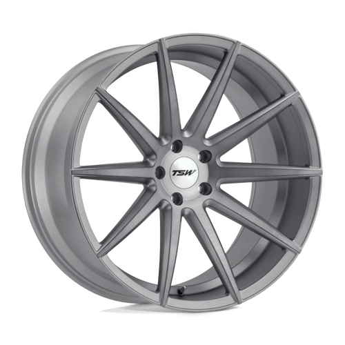 TSW CLYPSE Alloy Wheel 18x8.5 ET40 5x114 Titanium With Matt Brushed Face 76.1mm CB
