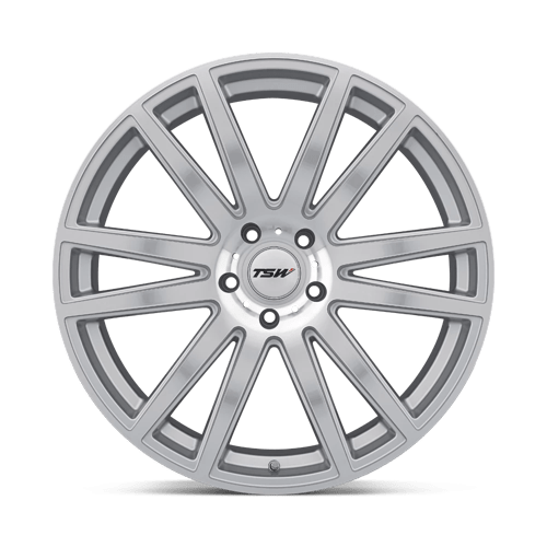 TSW GATSBY Alloy Wheel 20x10 ET37 5x120 Silver With Mirror Cut Face 76.1mm CB