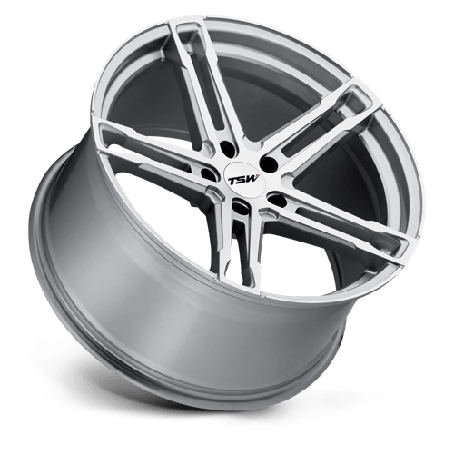 TSW MECHANICA Alloy Wheel 18x10.5 ET27 5x114 Silver With Mirror Cut Face 76.1mm CB